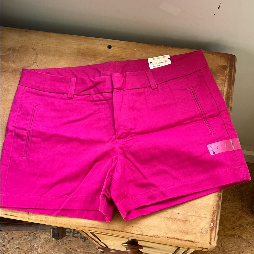 STYLUS Hot Pink High Waist Tailored Shorts